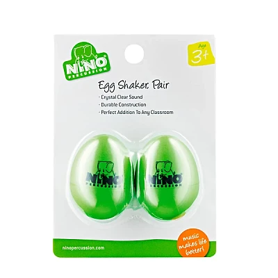 Nino Plastic Egg Shaker Pairs Grass Green