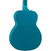 Luna Aurora Borealis 3/4 Size Acoustic Guitar Teal Sparkle