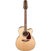 Takamine GJ72CE-12 G Series Jumbo Cutaway 12-String Acoustic-Electric Guitar Natural Flame Maple