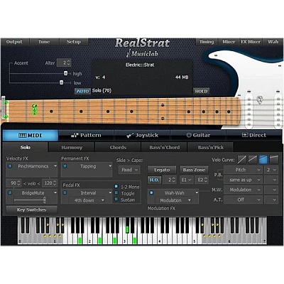 MusicLab RealStrat Virtual Guitar Software Download