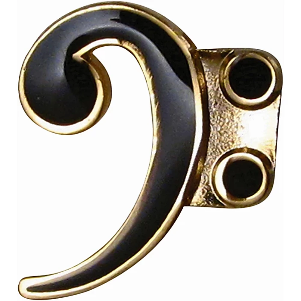 AIM Pin Bass Clef Black