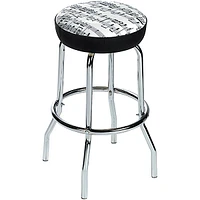 Open Box AIM Bar Stool Sheet Music Level 1 White with Black Notes