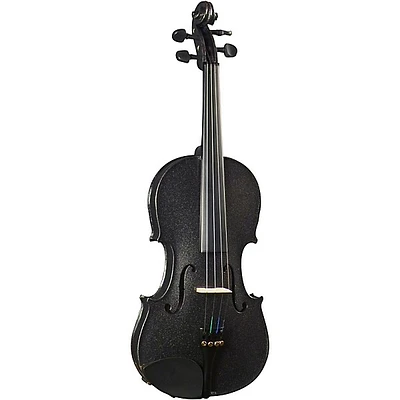 Cremona SV-130BK Series Sparkling Black Violin Outfit 4/4 Size