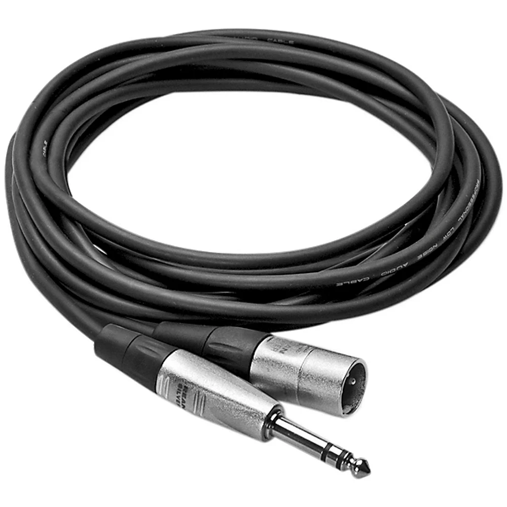 Hosa HSX-003 Balanced 1/4" TRS Male to 3-Pin XLR Male Cable 3 ft.