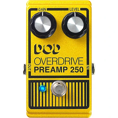 DOD Analog Overdrive Preamp 250 Guitar Effects Pedal with True-Bypass and LED
