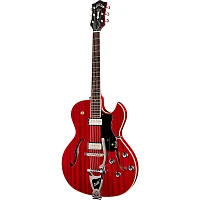 Guild Starfire III Hollowbody Archtop Electric Guitar With Guild Vibrato Tailpiece Cherry Red