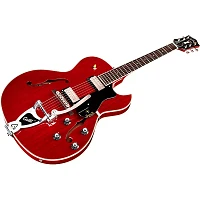 Guild Starfire III Hollowbody Archtop Electric Guitar With Guild Vibrato Tailpiece Cherry Red