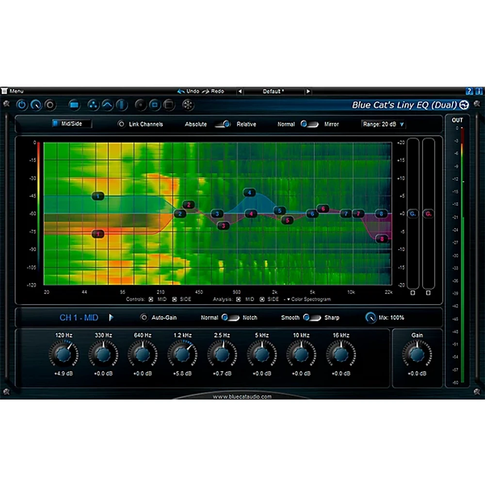 Blue Cat Audio Liny EQ Graphic Equalizer Software Download