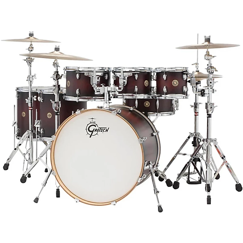 Gretsch Drums Catalina Maple 6-Piece Shell Pack With Free 8" Tom Satin Deep Cherry Burst