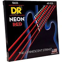 DR Strings Hi-Def NEON Coated Medium -String (45-) Bass Guitar Strings