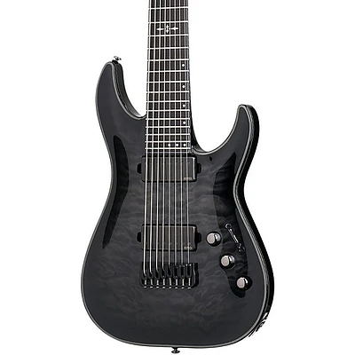 Schecter Guitar Research Hellraiser Hybrid C-8 8-String Electric Guitar Transparent Black Burst