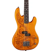 Luna Tattoo Short Scale Electric Bass