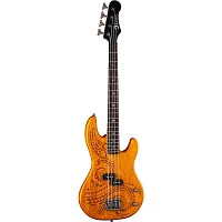 Luna Tattoo Short Scale Electric Bass