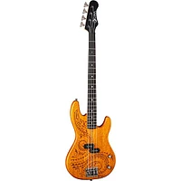 Luna Tattoo Long Scale Electric Bass