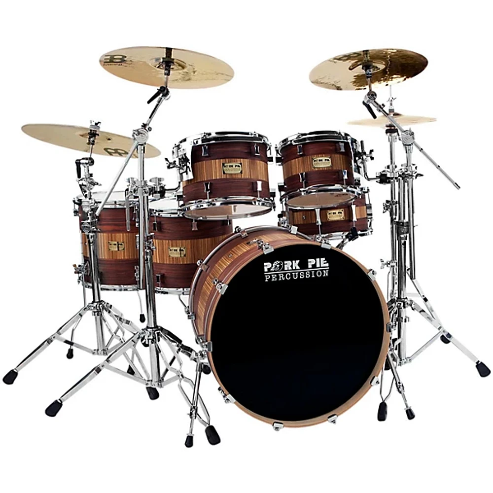 Pork Pie Rosewood Zebra Maple 5-Piece Shell Pack Rosewood Zebra