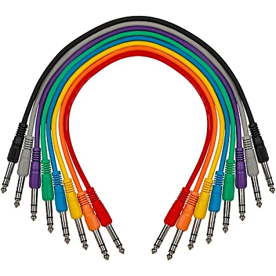 Livewire TRS-TRS Straight-Straight Patch Cable 8-Pack 17 in.