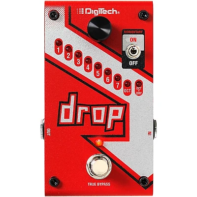 DigiTech The Drop Polyphonic Drop Tune Pitch-Shifter Guitar Effects Pedal