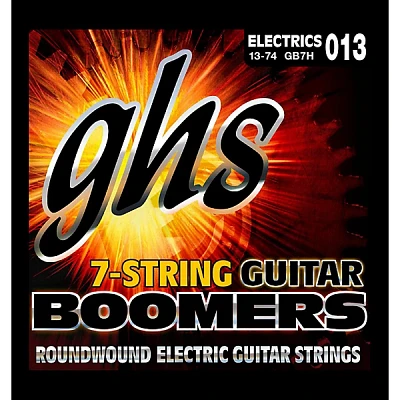 GHS Boomer 7 String Heavy Electric Guitar Set