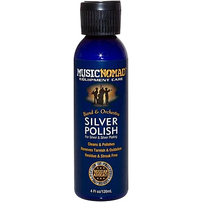 Music Nomad Silver Polish for Silver & Silver-Plated Instruments 4oz. Bottle