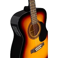 Rogue RA-090 Concert Acoustic-Electric Guitar Sunburst