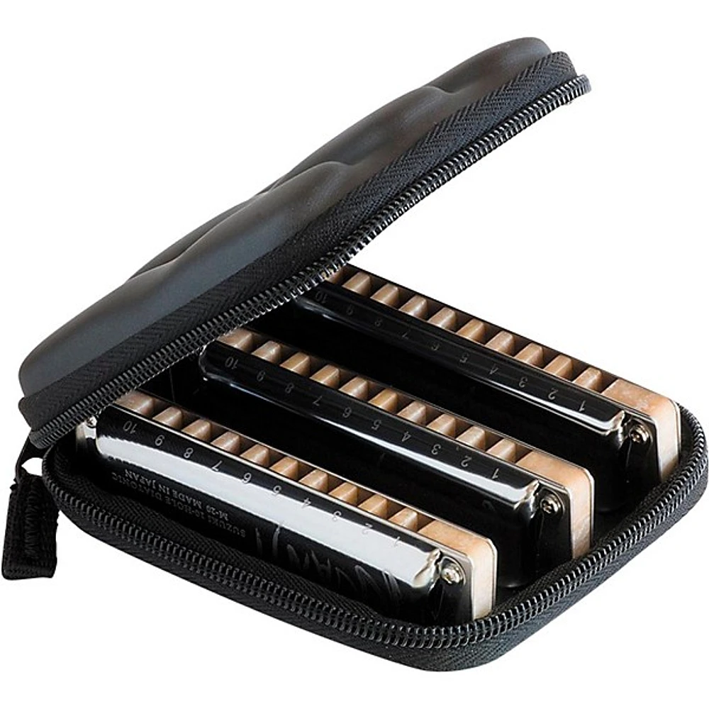 Suzuki MANJI 3-Piece Harmonica Set Keys: (C, G, A)