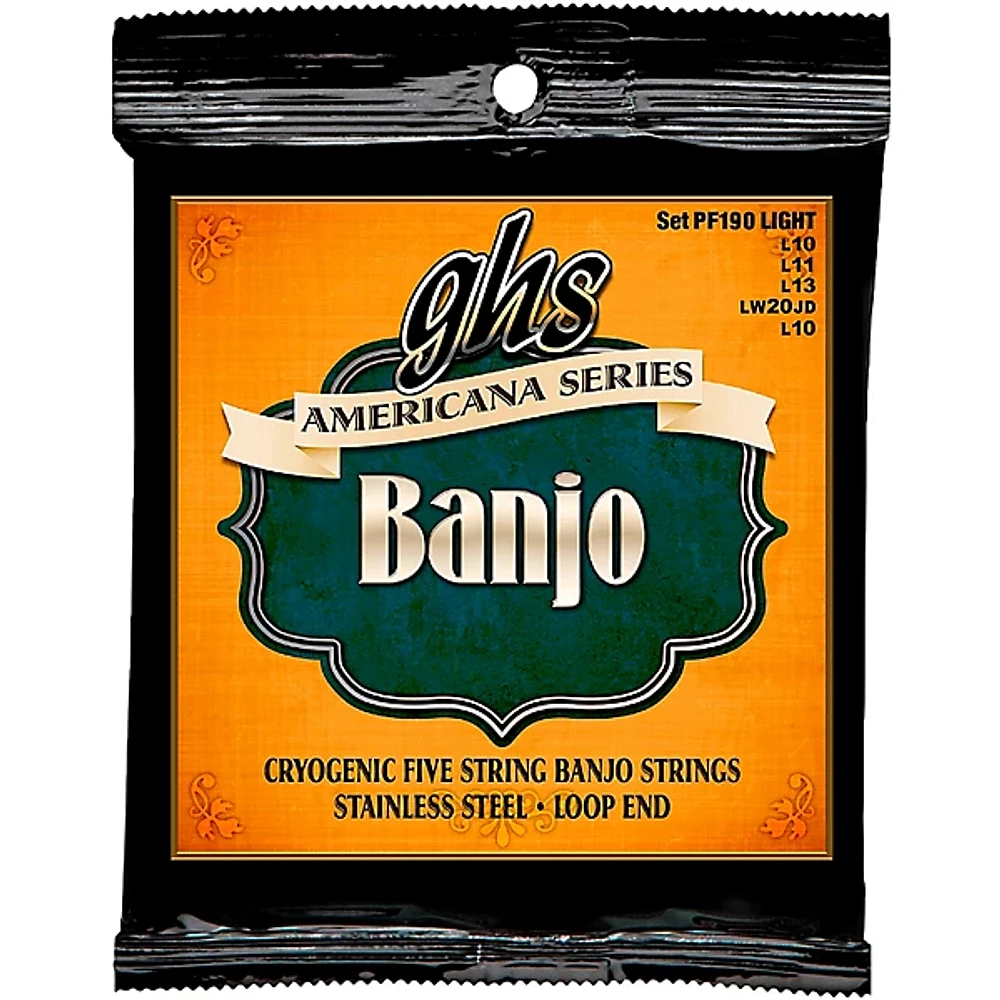 GHS GHS Americana Series Banjo Light Strings (10-LW22JD-10)