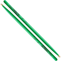 Zildjian Acorn Tip Neon Drumsticks 5A Wood Tip