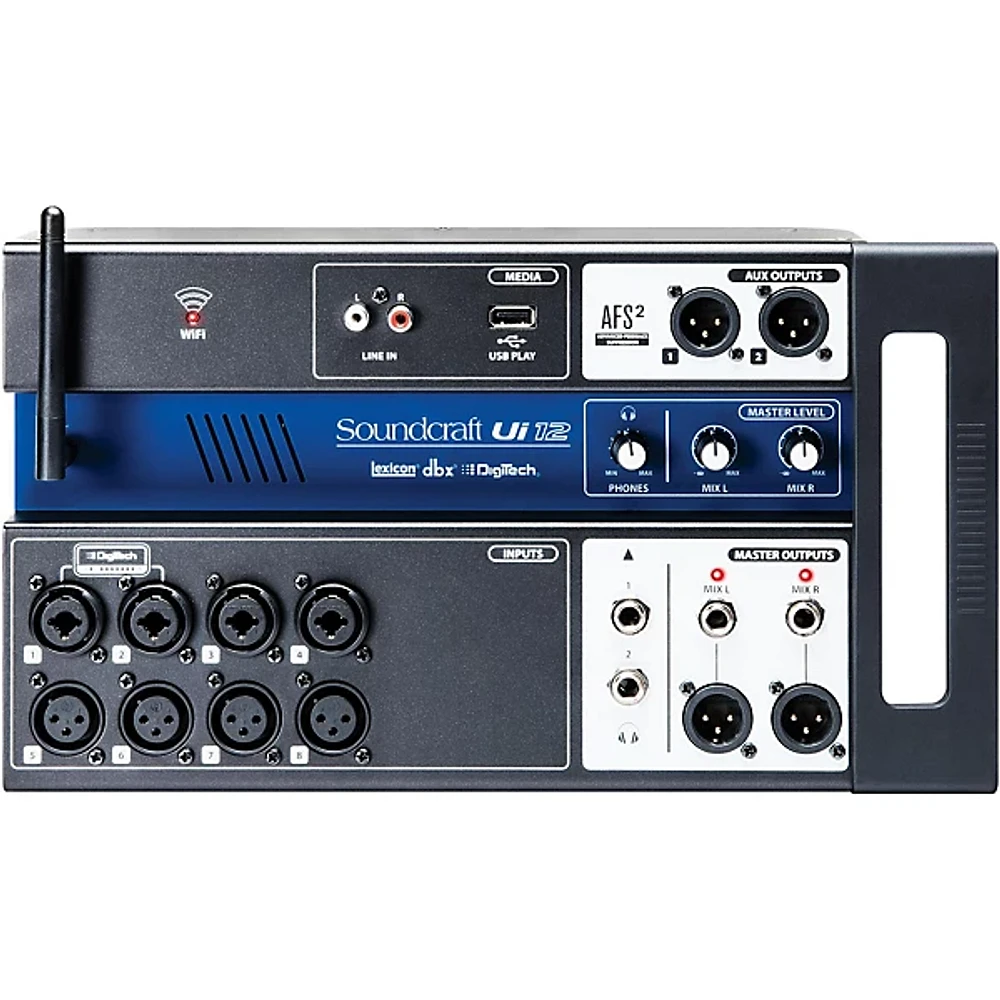 Soundcraft Ui12 Digital Mixer With Wi-Fi Router