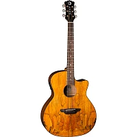 Luna Gypsy Spalt Grand Auditorium Acoustic-Electric Guitar