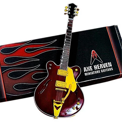 Axe Heaven George Harrison Counrty Gentleman Rosewood Hollow Body Miniature Guitar Replica Collectible