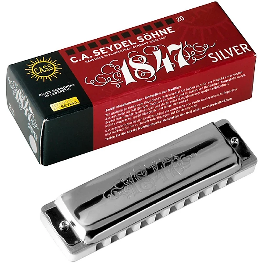 SEYDEL Blues Silver 1847 Harmonica Low F#