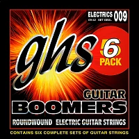 GHS Boomers GBXL Extra Light Electric Guitar Strings (9-42) 6-Pack