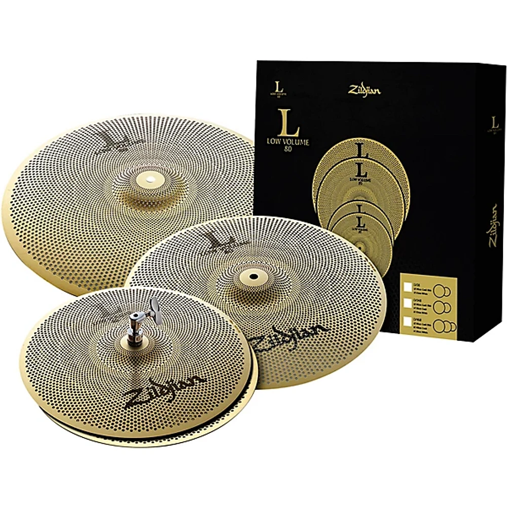 Zildjian L80 Series LV468 Low Volume Cymbal Pack With Free 16" Crash