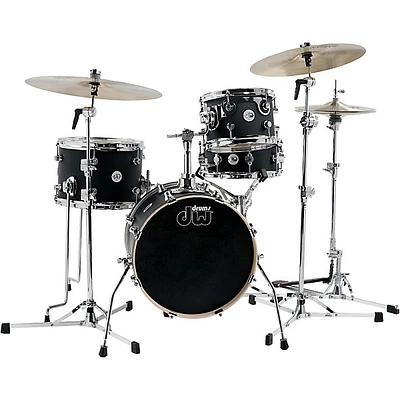 DW Design Series Mini-Pro 4-Piece Shell Pack With 16" Bass Drum Satin Black