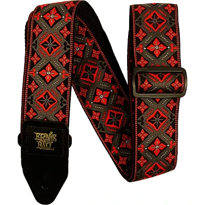 Ernie Ball Jacquard Polypro Guitar Strap Red King