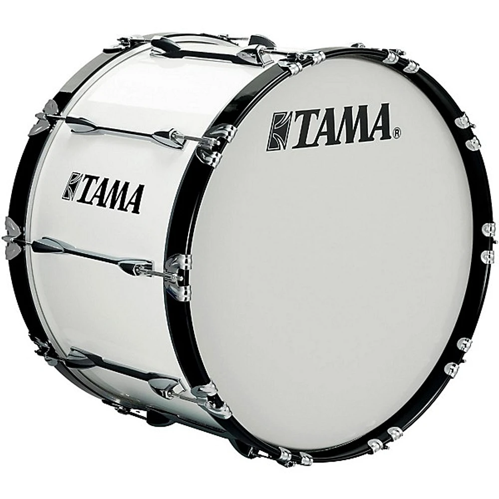 Tama Marching x 14 in. Starlight Marching Bass Drum Sugar White