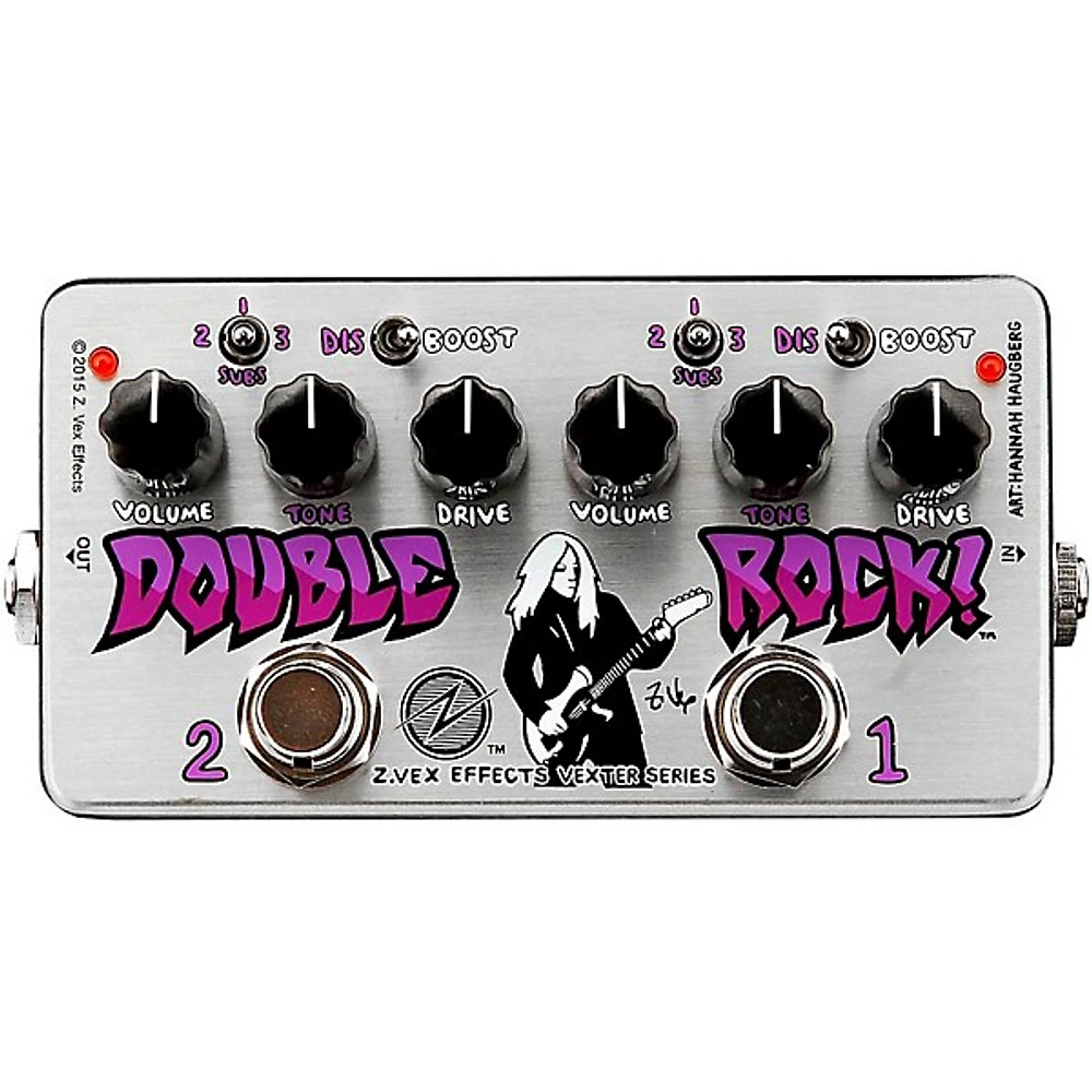 ZVEX Double Rock! Vexter Distortion Guitar Pedal