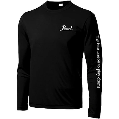 Pearl Long Sleeve Wicking Tee XX Large Black