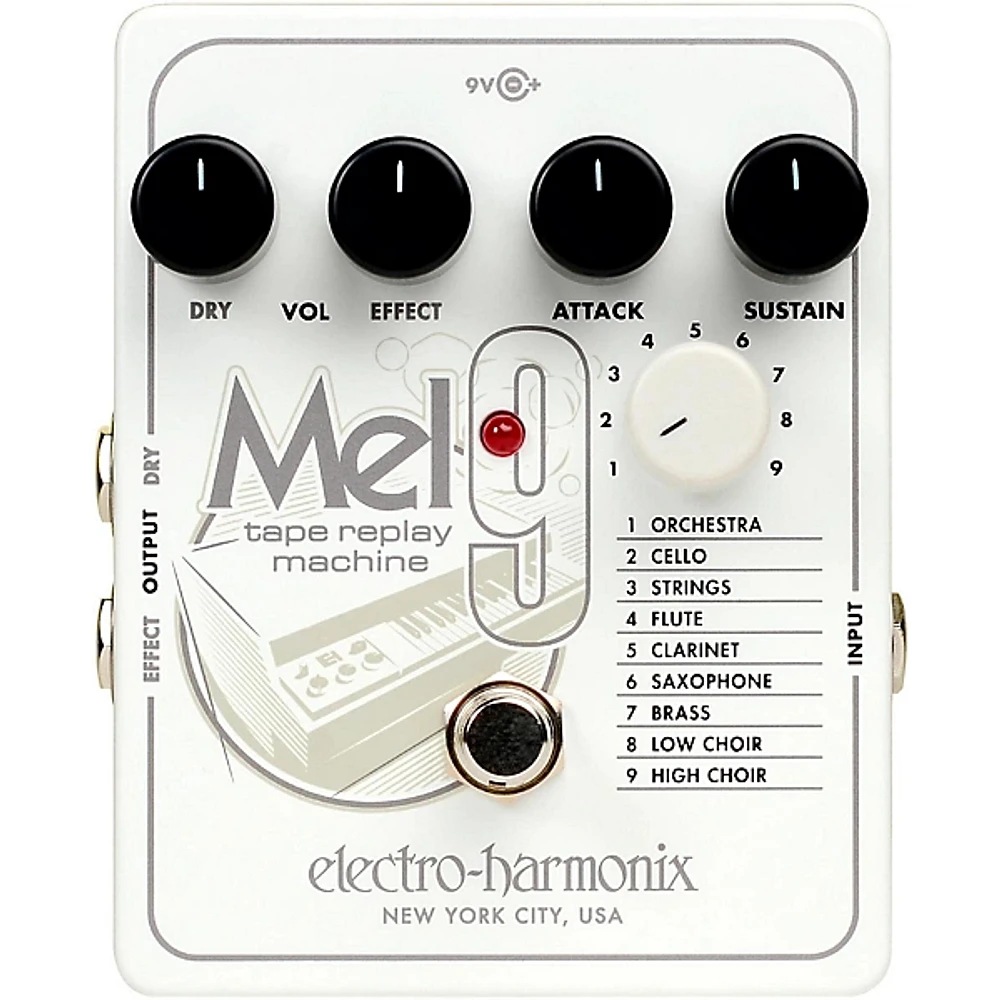 Open Box Electro-Harmonix MEL9 Tape Replay Machine Guitar Effects Pedal Level 1