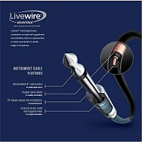 Livewire Advantage Instrument Cable Coiled Angled/Straight 25 ft