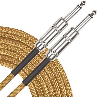 Musician's Gear Tweed Standard Instrument Cable 20 ft. Gold