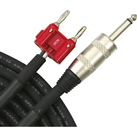 Open Box Livewire Elite 12g Speaker Cable Banana to 1/4" Male Level 1 25 ft. Black