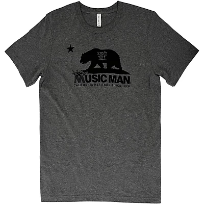 Ernie Ball Music Man Music Man Bear T-Shirt Small Heather Gray