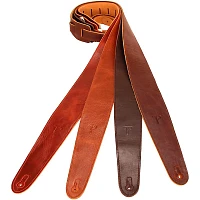 Perri's 2" Soft Italian Leather Guitar Strap Coconut Brown 2.5 in.