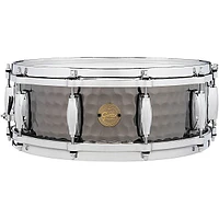 Gretsch Drums Hammered Black Steel Snare 14 x 5 in.