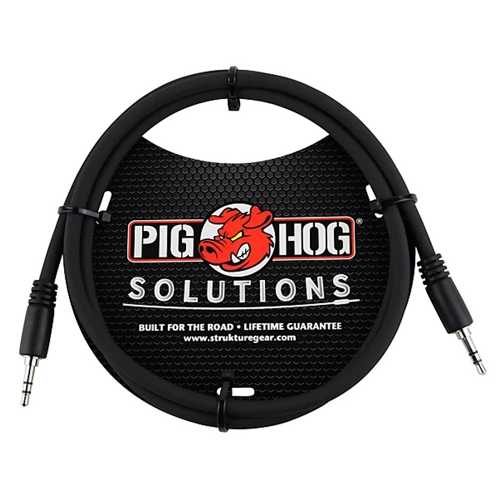 Pig Hog Solutions 3.5mm TRS to 3.5mm TRS Adapter Cable 3 ft.