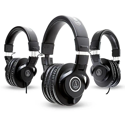 Audio-Technica ATH-M40x Headphones with 2 ATH-M30x Headphones