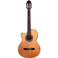 Kremona Verea Left-Handed Classical Acoustic-Electric Guitar Natural