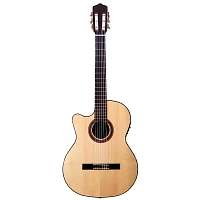 Kremona Rosa Luna Left-Handed Flamenco Blanca Guitar Natural