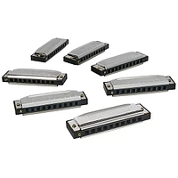 Silver Creek 7-Pack of Blues Style Harmonicas